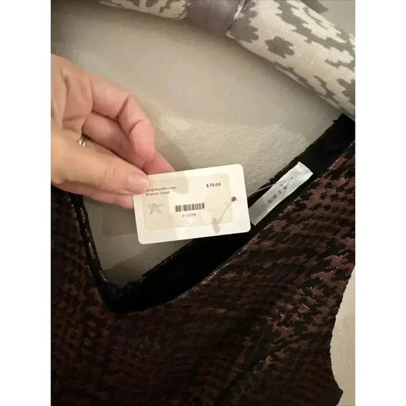 NWT Lush Sleeveless Pleated Metallic Dress Small New Years Eve Party Dress - Picture 3 of 9